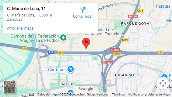 Ubicación de la Clínica Dental Amoedo en Oviedo